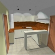 Ukázka grafického návrhu kuchyňské linky